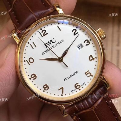 Asia Grade Replica IWC Portofino Gold Case Automatic Watches